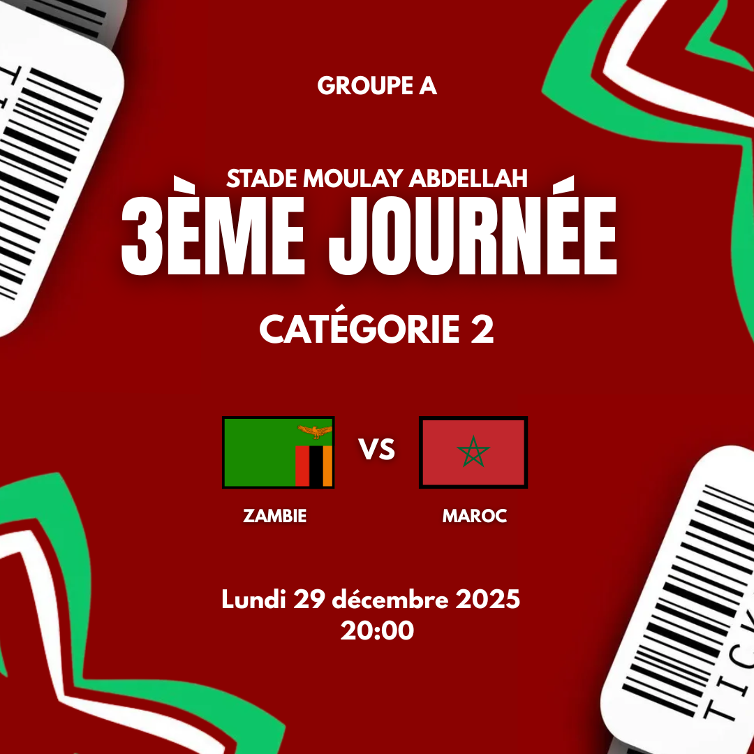 Maroc vs Zambie - catégorie 2